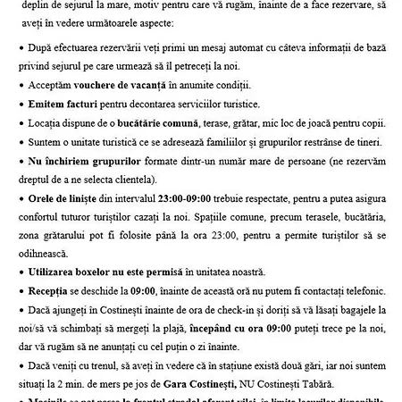 Pensiune Vacanta Costineşti